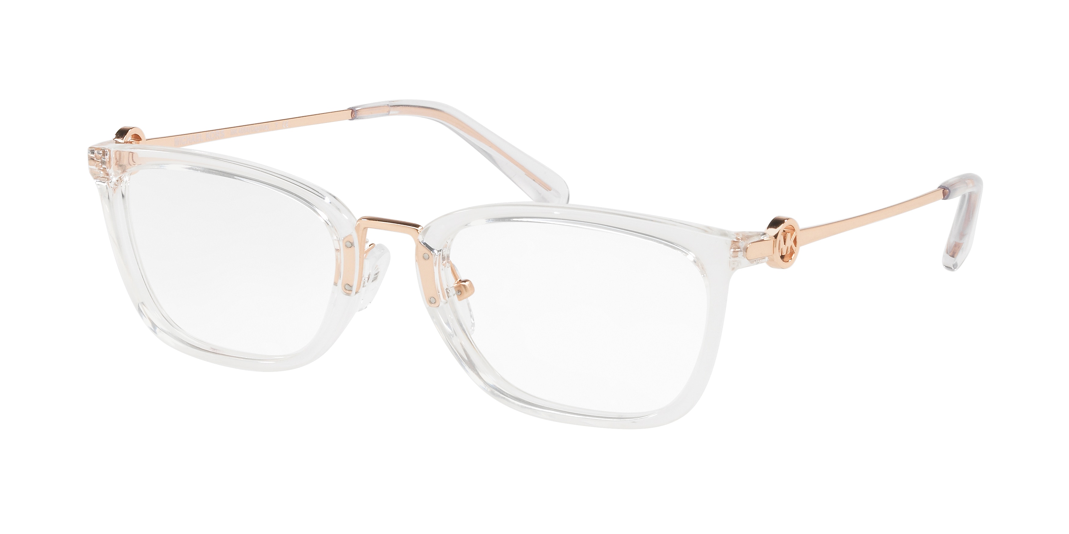 Michael Kors Damen MK4054 Captiva 3105 Optische Fassungen Injiziert Transparent Transparent Quadratisch Normal-image